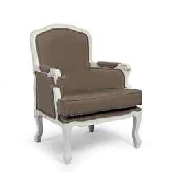 FRENCH SHABBY FURNITURE OF LINEN SOFA CHAIR