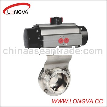 ss pneumatic control butterfly valve
