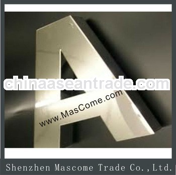 stailess steel Chrome letters led sign