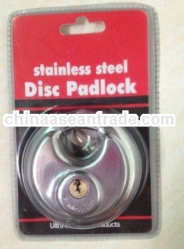 stainless disc padlock