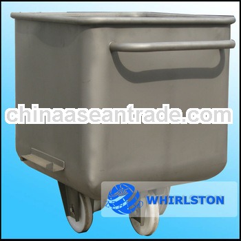 stainless steel 200L stainless steel meat cart with wheels