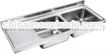 stainless steel commercial top sinks with drain board