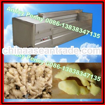 stainless steel ginger washing and peeling machine/ginger cleaning machine 0086-13838347135