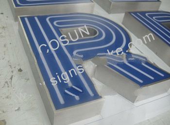 stainless steel led channel letters