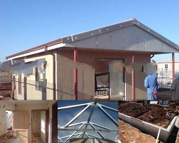 steel ,concrete structurepanel prefab house made by eps sandwich panel