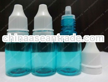 sterile PET e-cig eye drop bottle with black tamperproof cap