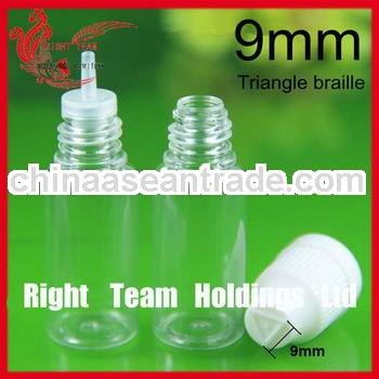 sterilization dropper bottles 10ml with childproof cap 9mm triangle braille SGS TUV