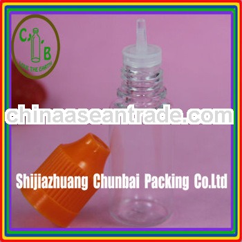 stock 10ml pet plastic dropper bottles orange childproof cap