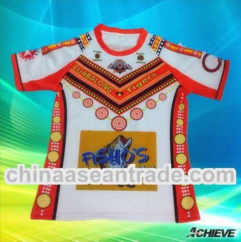 sublimation rugby shirt custom design