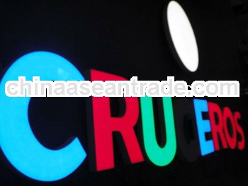 super bright front-lit LED metal box letter signage