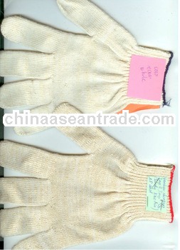 super quality blended yarn gloves yarn Ne6s milk white