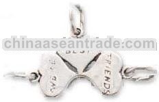 Sterling Silver Were Best Friends 3 Part Charm Jewelry