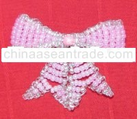 Ribbon Bow Bead Brooch