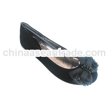 synthetic leather lady platform shoe