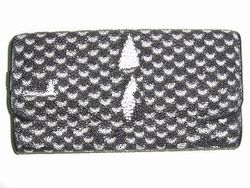 100% Genuine Stingray Skin Leather Clutch Wallet Purse