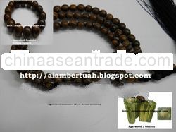 Prayer Beads and Bracelet from Agarwood