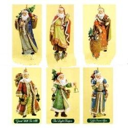 Club Pack of 12 Christmas Wishes Santa Claus Ornaments 5"