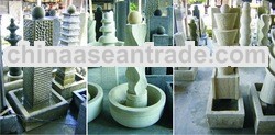 lime stone water fountain