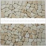 Square mosaic tile Yellow marble