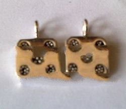 BSFMN15 - Sterling Silver Square Spacer Pendant with Jump Ring