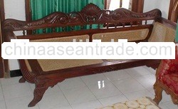 Original Flower Carve Sofa (Rattan)