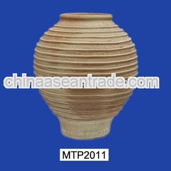 terracotta clay tall pot