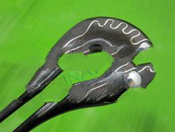 stainless stell hair fork shawl pin