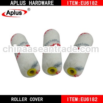 three pieces mini yellow end paint roller cover