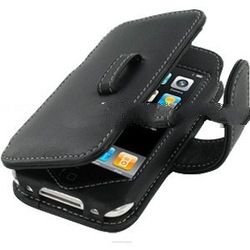 Leather Book Type Case (Black)