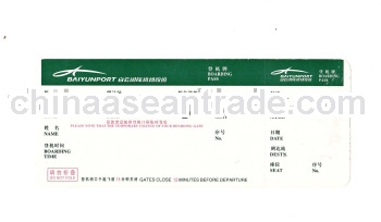 ticket(cinema,airline,etc.)