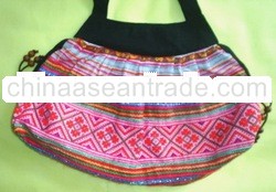 hmong fabric handbag, ladies' handbag, hill tribe designed handbag