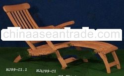 teak garden furniture - chaise longue HJ99-C1.1