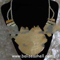 necklace shell mother of pearl art jewelry from indonesia