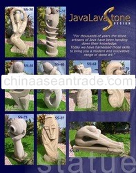 Java Lava Stone Design Statues