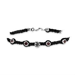 925 Sterling silver bracelet with leather, all size available, customized designs are welcome