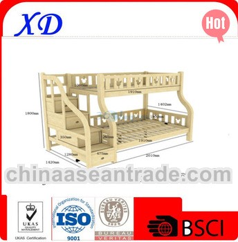 top quality wooden kids tent bunk bed