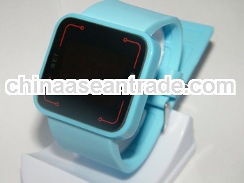 touch screen red light waterproof led watch