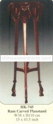 Ram Carved Planstand Mahogany Indoor Furniture.