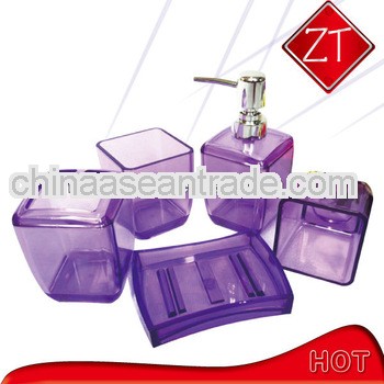 transparent acrylic bathroom accessories for hotel