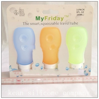 travel bottle set /silicone travel bottle for tourist