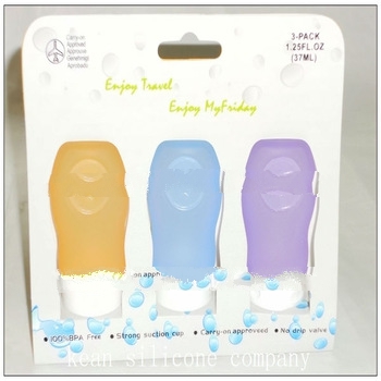 travel jobs/silicone travel bottles /silicone water bottle