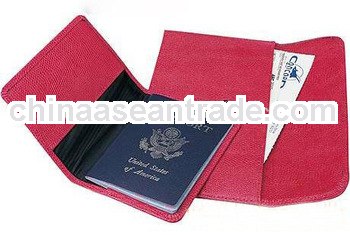 travel style custom men leather passport holder