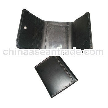 trifold wallet for men genuine cow leather