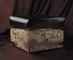 luxury sofa made from pinctada margaretifera mosaic mixed