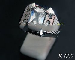 stainless ring without metal coating
