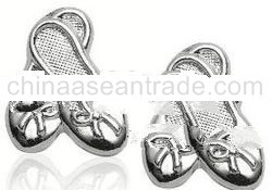 Sterling Silver Children's Ballet Slipper Earrings