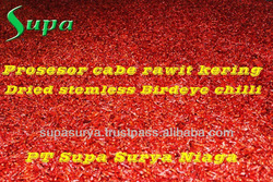 Dehydrated stemless Bird Eye Chilli