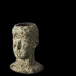 AAB sanblast antique planter- sanblast outdoor pot