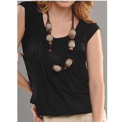 Ladies Fashion Sleeveless Blouse