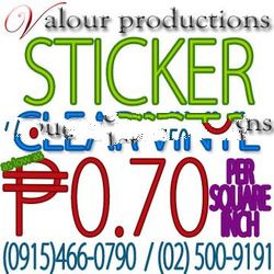 CLEAR STICKER PRINTING